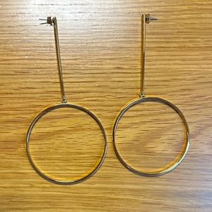 Jenny Bird Edie Drop large circle hoop earrings